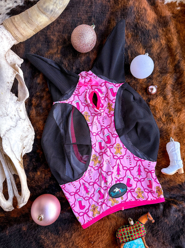 Limited Edition Christmas Bows Fly Mask