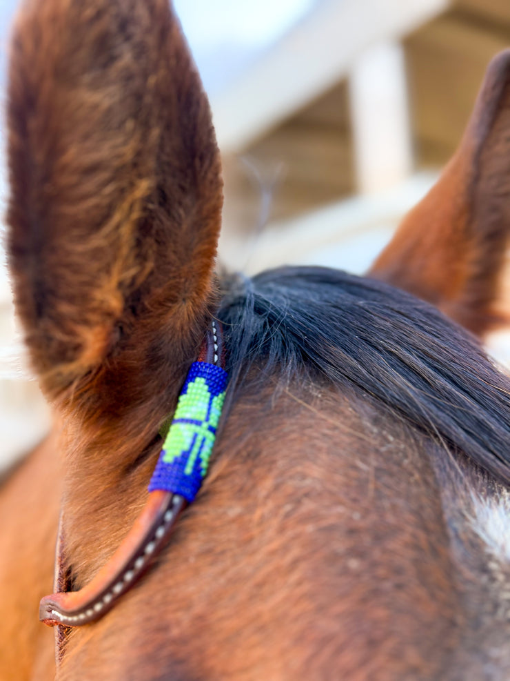 Four Leaf Clover *Mini* Beaded Headstall