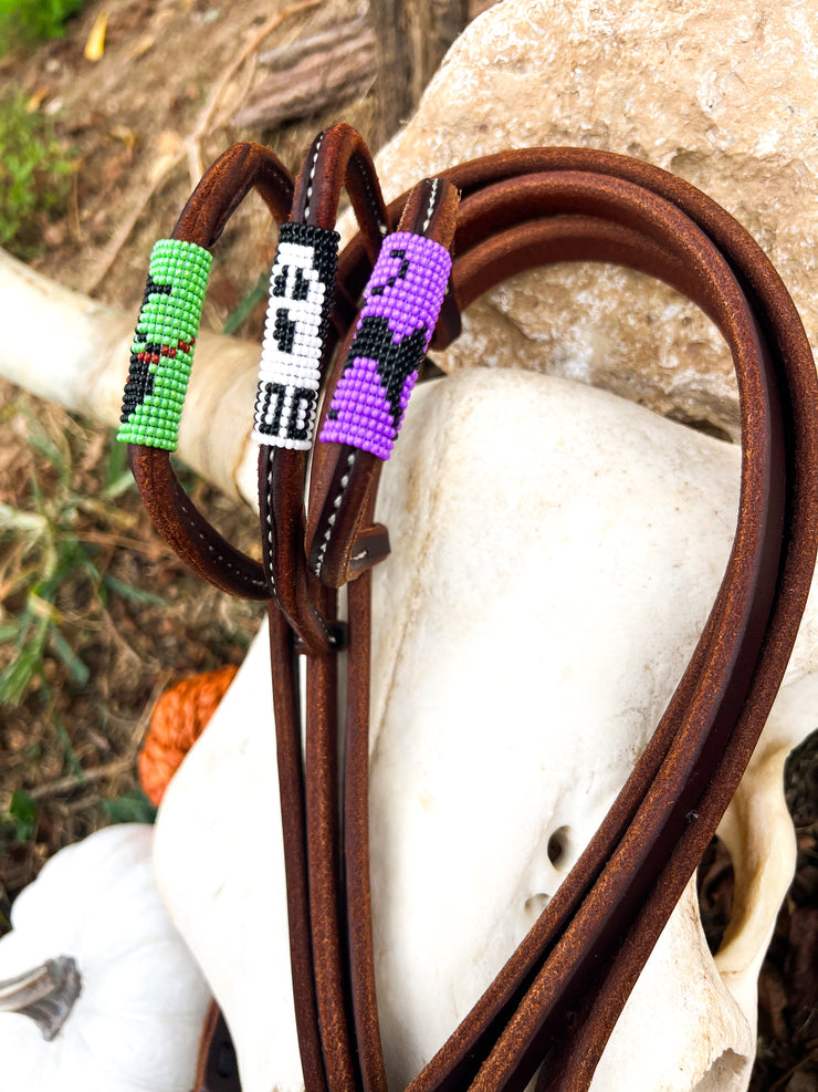 Spooky Vibes *Mini* Beaded Headstalls