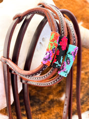 Floral “mini” Beaded Headstalls