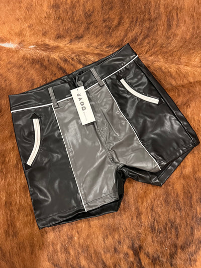 *BC* NEW Faux Leather Western Shorts Small