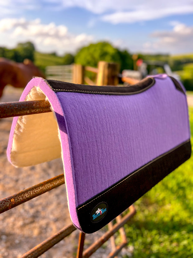 Lavender Wool Saddle Pad