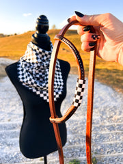 Checks Out *Mini* Beaded Headstall