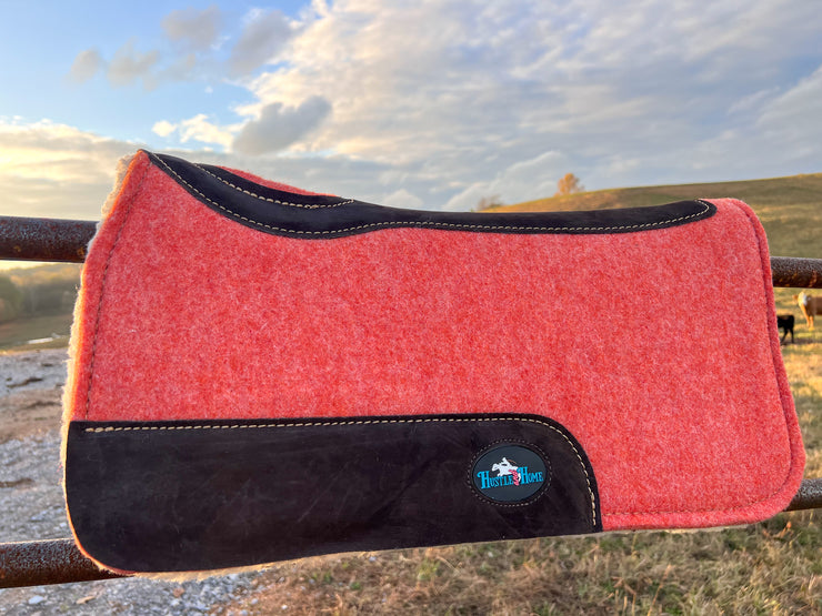 Coral Luxe Pony Contoured Felt Top/Fleece Lined Saddle Pad