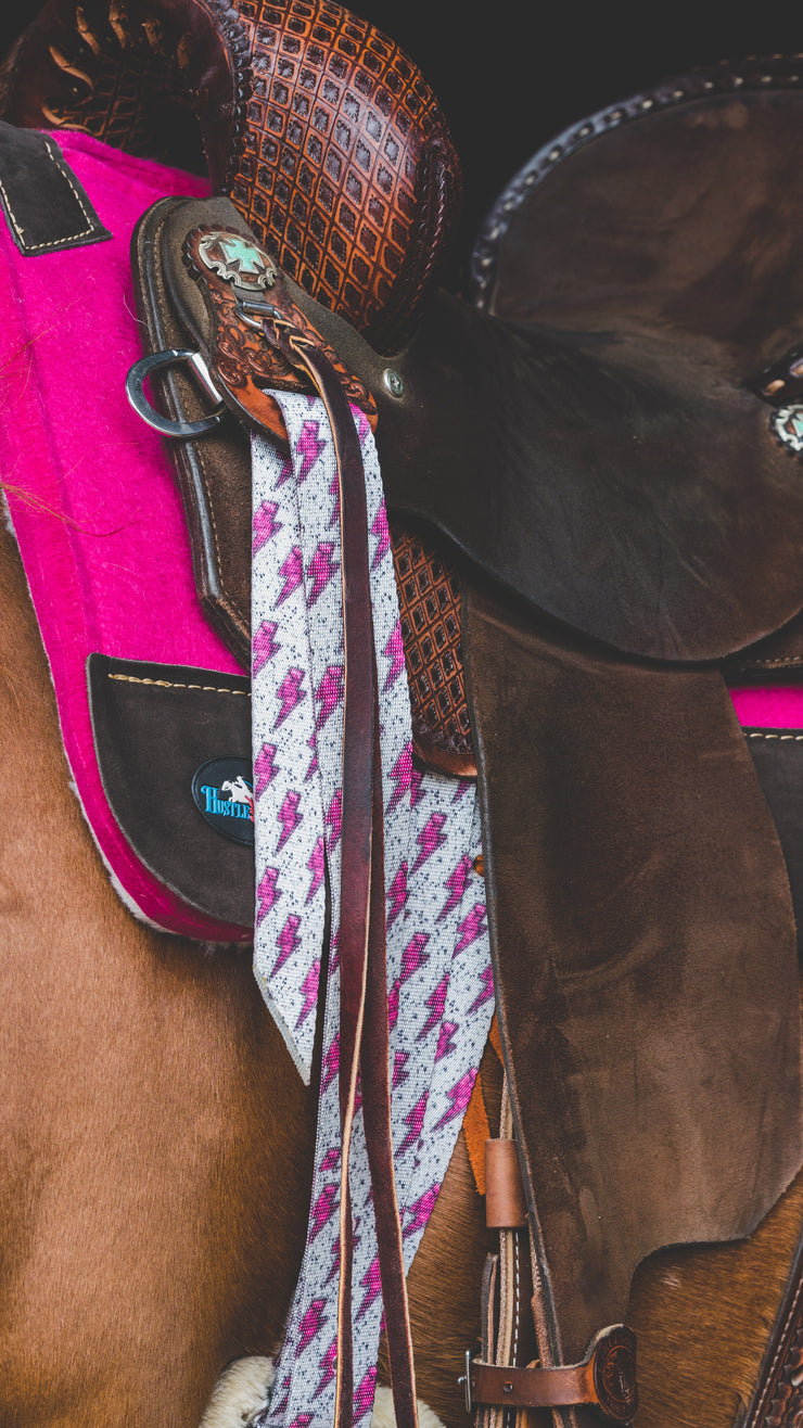 Pink Bolt Cinch Strap Set