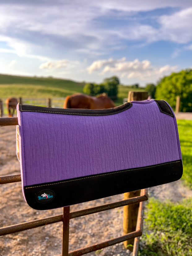 Lavender Wool Saddle Pad