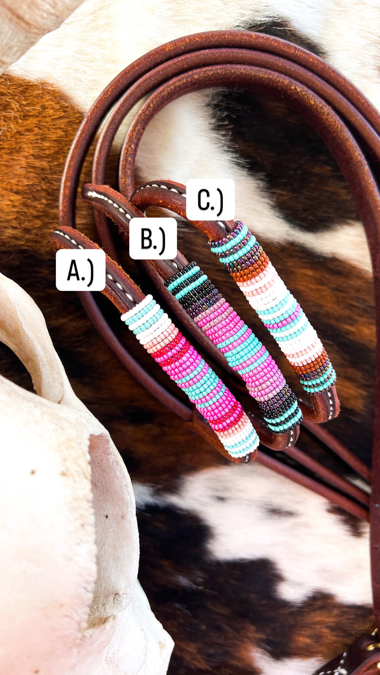 Serape Beaded Headstalls