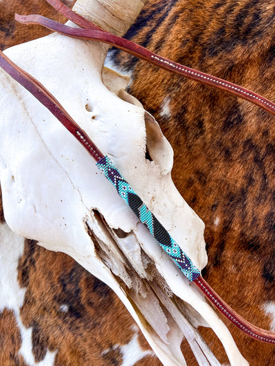 Northern Lights Classic Turquoise Bolt *Luxe* Beaded Over Under