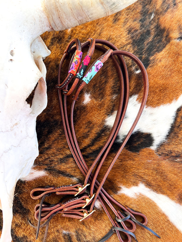 Floral “mini” Beaded Headstalls