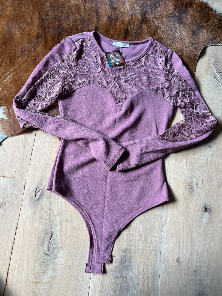 *BC* New Medium Mauve Bodysuit