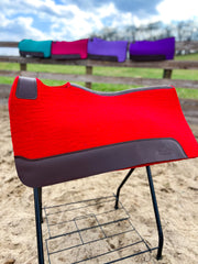 Red 100% Wool Contoured Saddle Pad