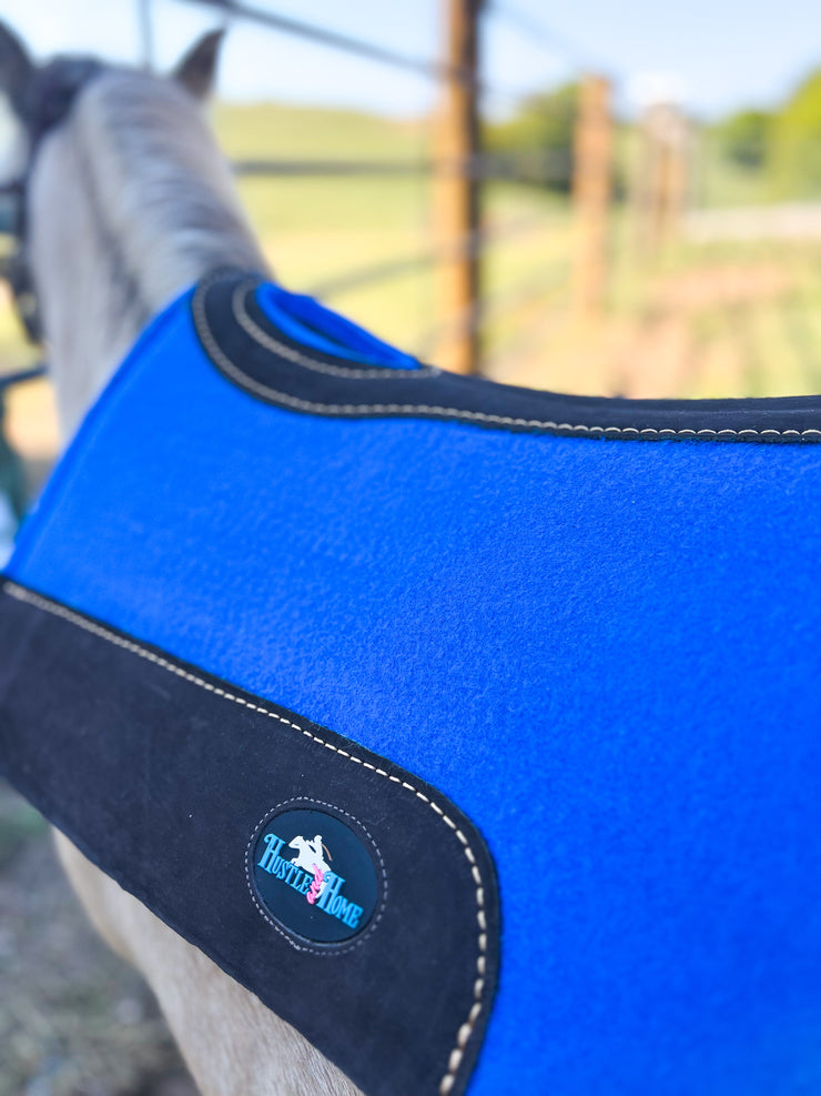 Luxe Pony Contoured Felt Top/Fleece Lined Saddle Pad