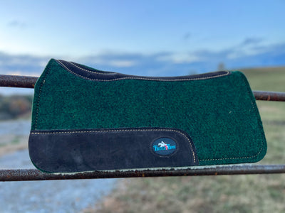 Forrest Green Luxe Pony Contoured Felt Top/Fleece Lined Saddle Pad