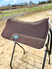 Chocolate Pony Felt/Fleece Contoured Saddle Pad