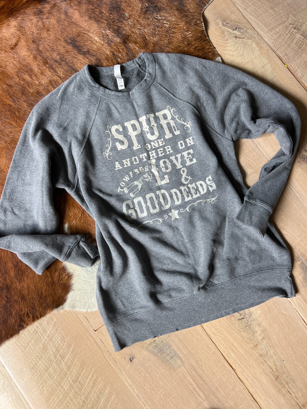 *BC* Large “Spur” Gray Sweatshirt