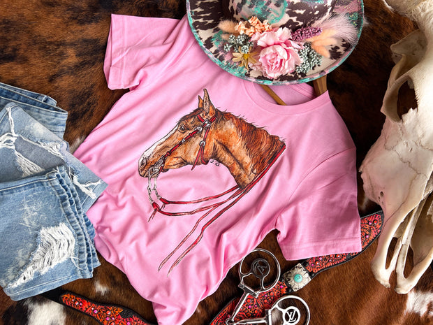 Heart Horse Tee (pink)