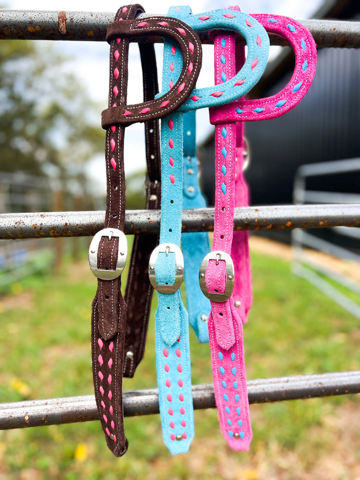 Suede BuckStitch Betty Luxe Headstalls