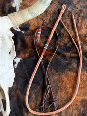 Chocolate Serape Beaded Tack Gift Set (matching headstall and over under)