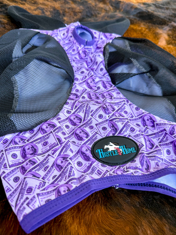 Dash for Cash (Purple) Fly Mask