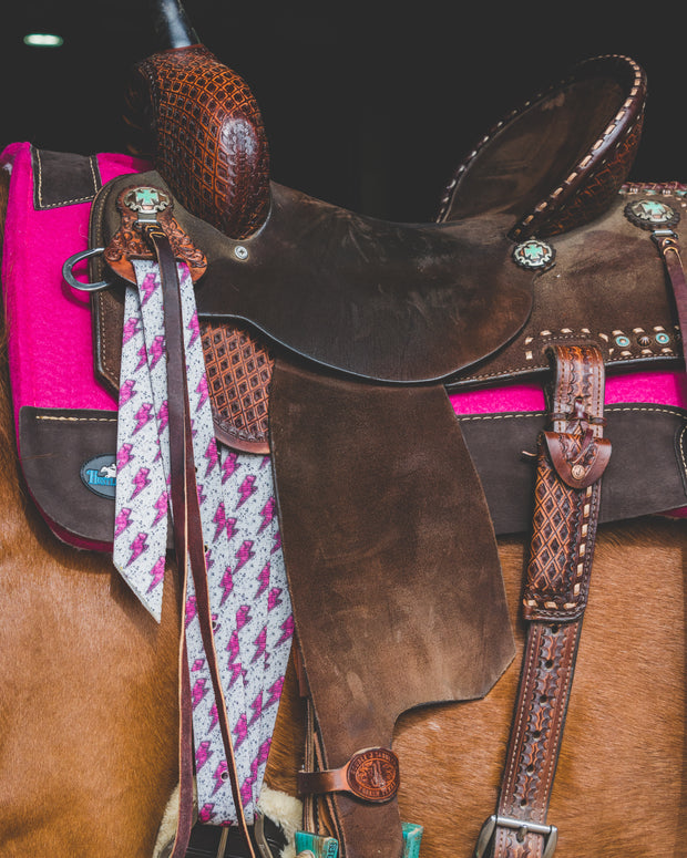 Pink Bolt Cinch Strap Set