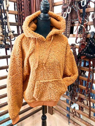 *BC* New Cinnamon Teddy Hoodie size large