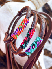 Floral “mini” Beaded Headstalls