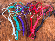 Solid Color Braided Lariat Halters