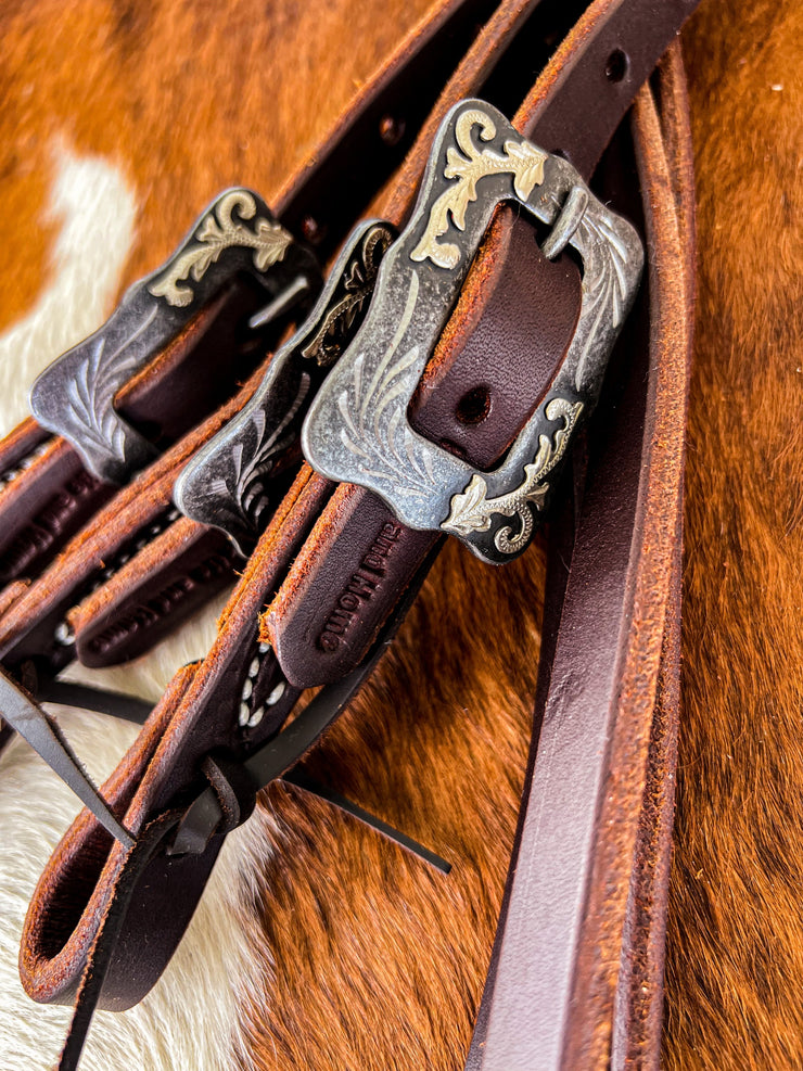 Spooky Heart Horse “Mini” Beaded Headstalls