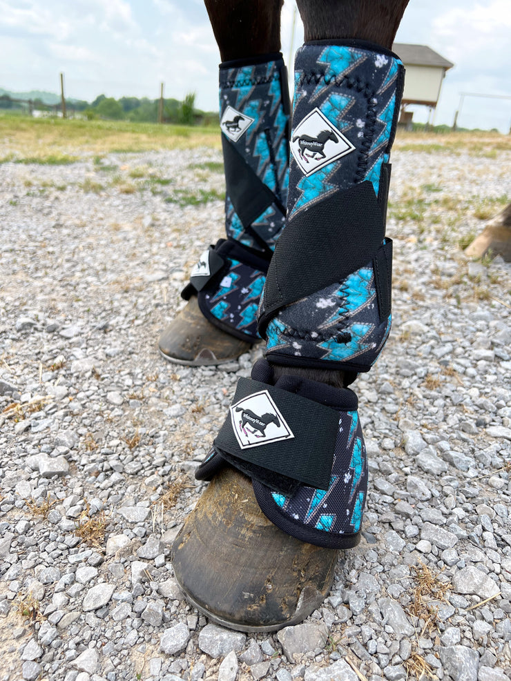 Limited Edition Turquoise Bolt Boots