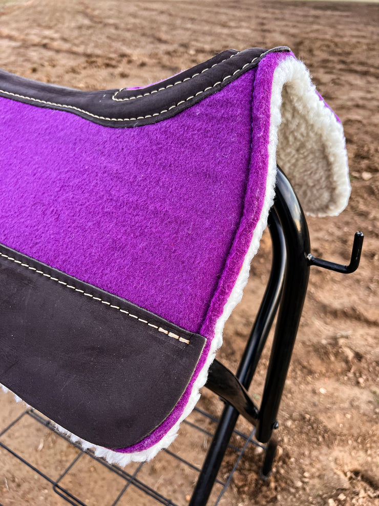Purple Pony Felt/Fleece Saddle Pad