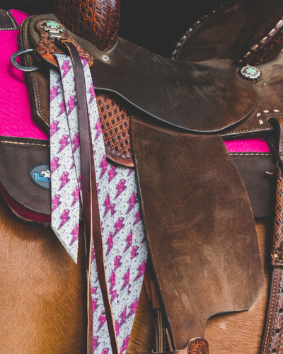 Pink Bolt Cinch Strap Set